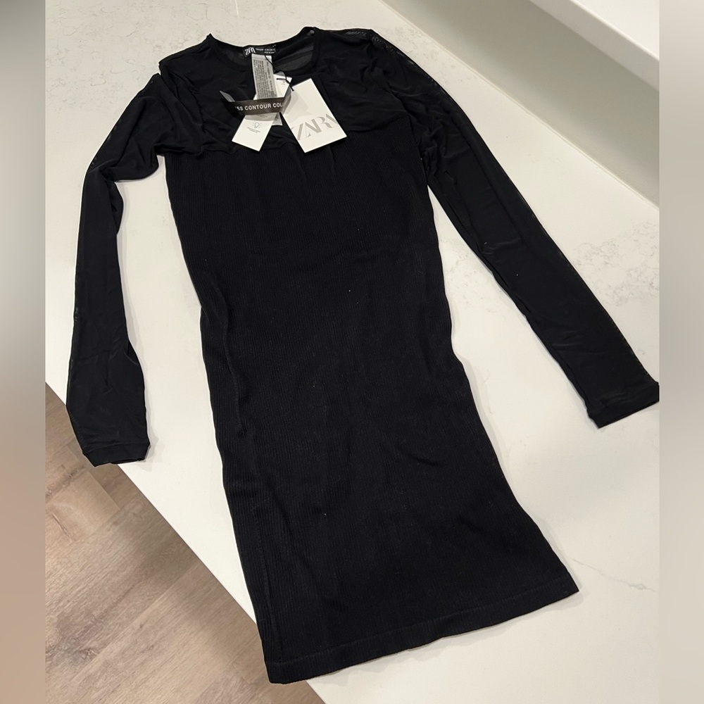 Black zara dress